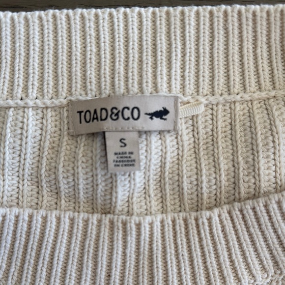 Toad&Co Cream Ribbed Sweater - Picture 2 of 3